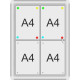 GC-TN 52x70x3cm tekstylna niebieska Gablota otwierana