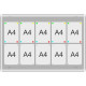 GC-TZ 80x120x3cm tekstylna zielona Gablota otwierana