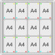 GC-TN 100x100x3cm tekstylna niebieska Gablota otwierana
