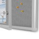 GC-TS 80x120x3cm tekstylna szara Gablota otwierana