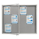 GCD-MS 150x100x3cm Mag. Srebrna Gablota dwudrzwiowa otwierana