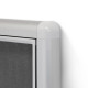 GCD-TS 100x70x3cm Tekstylna Szara Gablota dwudrzwiowa otwierana