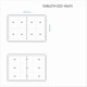 GCD-TZ 100x70x3cm Tekstylna Zielona Gablota dwudrzwiowa otwierana