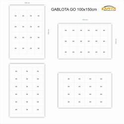 GO-TZ 100x150cm Tekstylna Zielona Gablota ogłoszeniowa jednodrzwiowa
