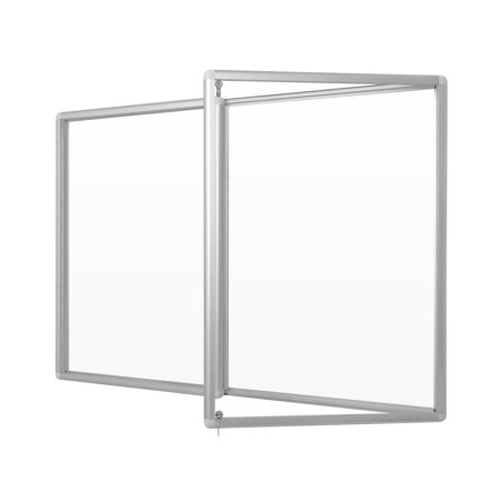 GOG-M 200x100x6cm Mag. Biała Gablota ogłoszeniowa dwudrzwiowa