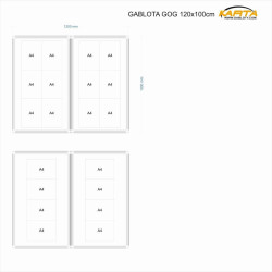 GOG-K 120x100x6cm Korek Gablota ogłoszeniowa dwudrzwiowa