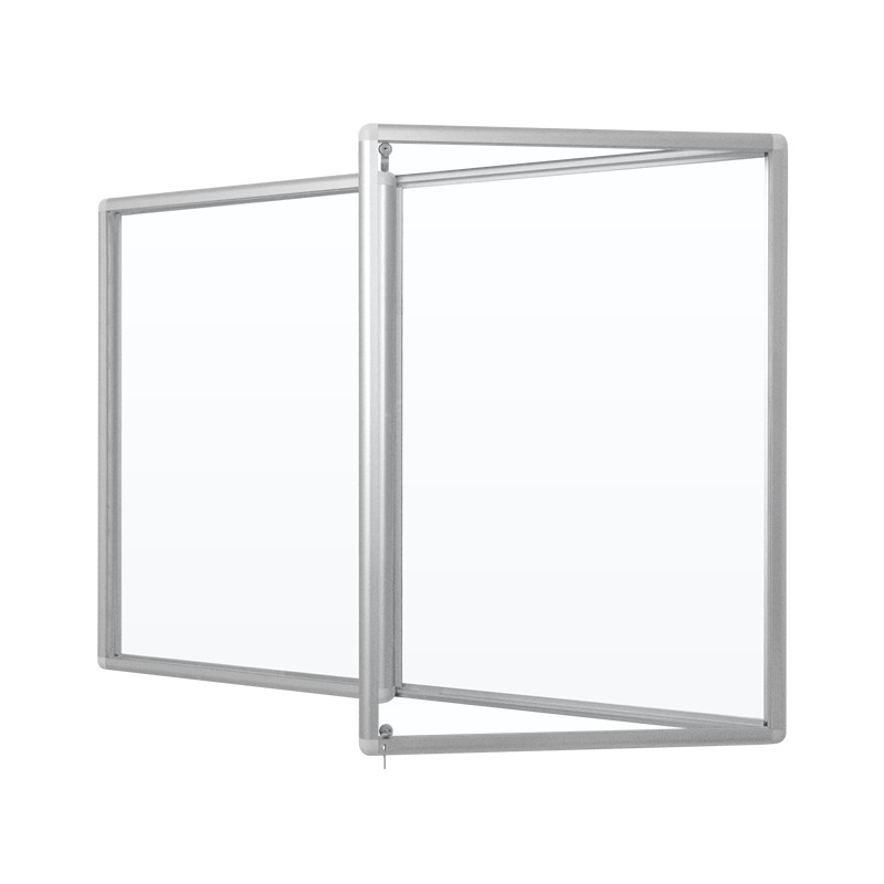 GOG-M 180x120x6cm Mag. Biała Gablota ogłoszeniowa dwudrzwiowa GOG-M 180x120x6cm Mag. Biała Gablota ogłoszeniowa dwudrzwiowa