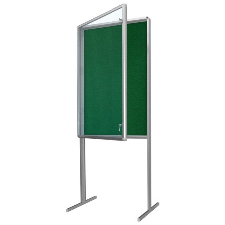 GWL-TZ 80x120x190cm Tekstylna Zielona Gablota ogłoszeniowa wolnostojąca