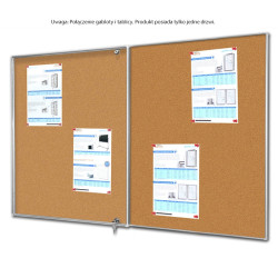 GTA-K 150x100cm G75x100+T75x100cm Gablota z tablicą. Korek