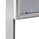 GOZ-WL-CZ 120x100x200+50cm rama czarna Gablota stojąca jednodrzwiowa