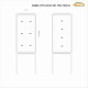 GOZ-WL-CZ 50x100x200+50cm rama czarna Gab. zew. do wkopania otwierana na bok