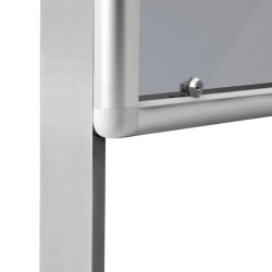 GOZ-WL-cz 150x100x200+50cm rama zielona Gablota stojąca jednodrzwiowa