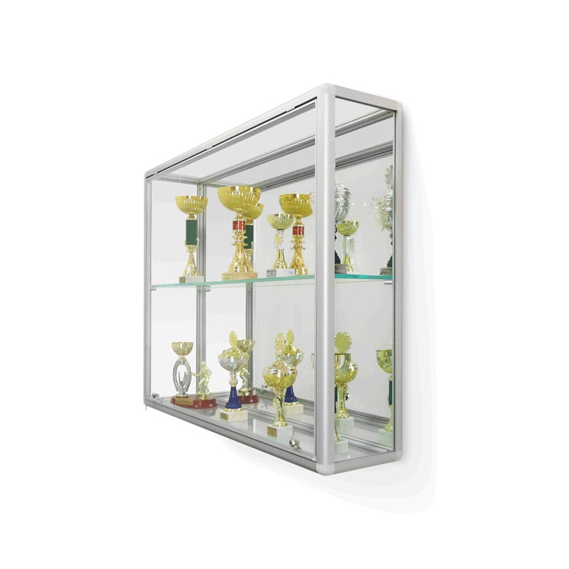 GP-S-L SWG 150x90x25cm 1 półka + Lustro gablota na puchary