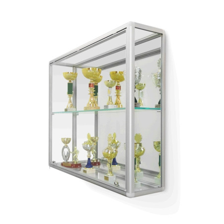GP-S-L SWG 150x90x25cm 1 półka + Lustro gablota na puchary