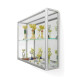 Gablota na puchary przeszklona GP-S 150x90x25cm z lustrem
