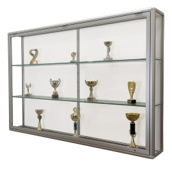 GP-S-L SWG 180x120x25cm 2 półki + lustro gablota na puchary