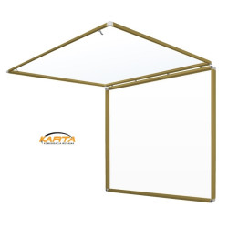 GSZ13-Z SWG 160x140x13cm złota gablota na sztandar