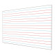 Tablica w linie dla klas 1-3, 170x100cm suchościeralna magnetyczna. Linie kolor