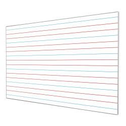 Tablica w linie dla klas 1-3, 85x100cm magnetyczna suchościeralna. Linie kolor