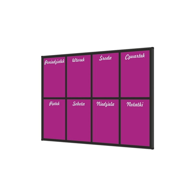 Planer Tygodniowy 150x100cm W3 fioletowy Tablica mag-such Planer Tygodniowy 150x100cm W3 fioletowy Tablica mag-such