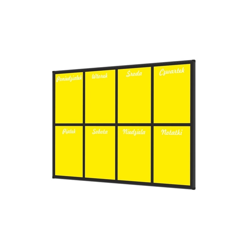 Planer Tygodniowy 150x100cm W3 żółty Tablica mag-such Planer Tygodniowy 150x100cm W3 żółty Tablica mag-such