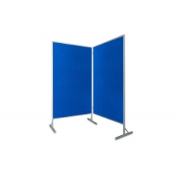 Tablica parawan dwumodułowy wolnostojący 2x100x170x190cm t. niebiesko-zielony