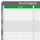 Plan lekcji T3 30k/30s/45n Tablica magnetyczna 197x92cm