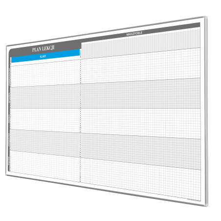 Plan lekcji 30k/70n, 189x92cm. Tablica magnetyczna