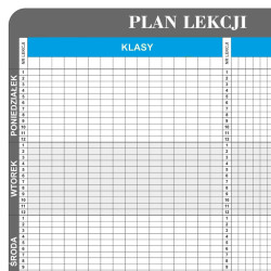 Plan lekcji 30k/70n, 189x92cm. Tablica magnetyczna