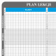 Plan lekcji 30k/70n, 189x92cm. Tablica magnetyczna