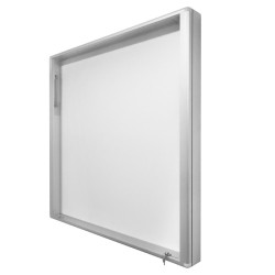 GSZ-SI 170x140x10 gablota z siłownikiem Gablota na sztandar kolor srebrny