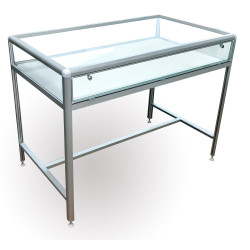 Gablota  wystawowa front otwierany 100x25x60cm h90cm