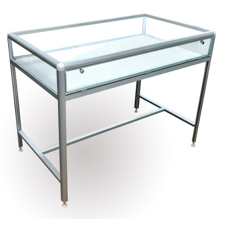 Gablota  wystawowa front otwierany 100x25x60cm h90cm