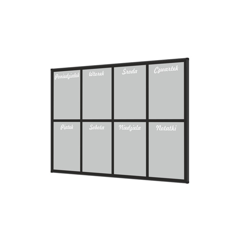 Planer Tygodniowy 100x75cm W3 szary Tablica mag-such