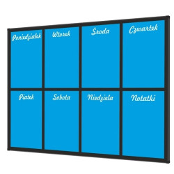 Planer Tygodniowy 150x100cm W3 niebieski Tablica mag-such