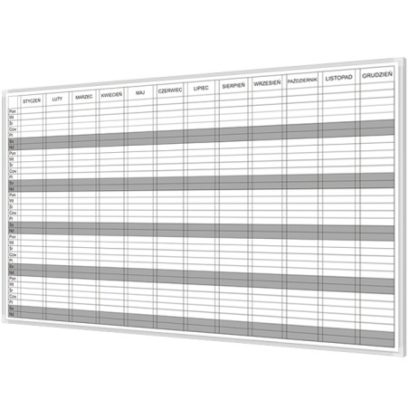 Planer Roczny 170x100cm Tablica mag-such