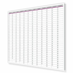 Planer Roczny 120x100cm W2 Tablica mag-such