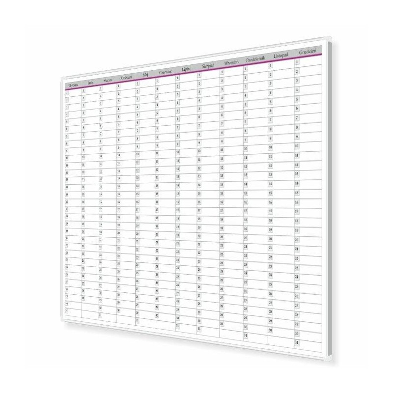 Planer Roczny 150x100cm W2 Tablica mag-such Planer Roczny 150x100cm W2 Tablica mag-such