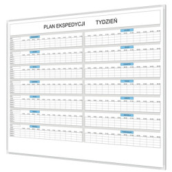 Planer ekspedycji 120x100cm magnetyczny-suchościeralny