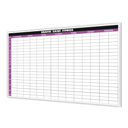 Planer fitness 170x100cm magnetyczny suchościeralny