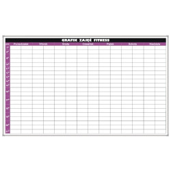 Planer fitness 170x100cm magnetyczny suchościeralny