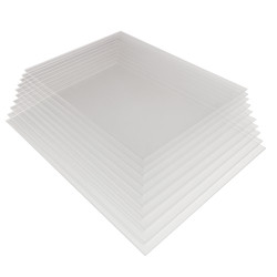 Formatka z plexi 2mm 210x297mm (A4) -op.(10szt.)  bezbarwna tolerancja wymiarowa +-1mm