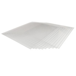 Formatka z plexi 2mm 210x297mm (A4) -op.(10szt.)  bezbarwna tolerancja wymiarowa +-1mm