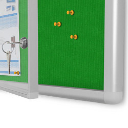 GC-TZ 80x120x3cm tekstylna zielona Gablota otwierana