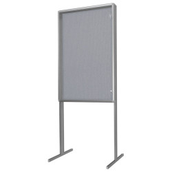GWL-TS 70x100x190cm Tekstylna Niebieska Gablota ogłoszeniowa wolnostojąca