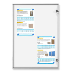 GMR-M 70x100cm Magnetyczna Gablota jednodrzwiowa otwierana