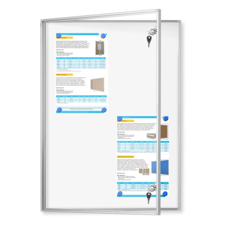 GMR-M 70x100cm Magnetyczna Gablota jednodrzwiowa otwierana