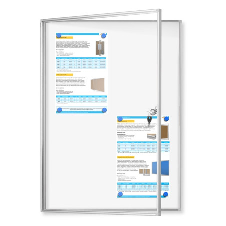 GMR-M 60x90cm Magnetyczna Gablota jednodrzwiowa otwierana