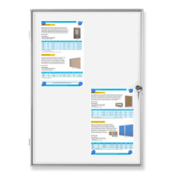 GMR-M 60x90cm Magnetyczna Gablota jednodrzwiowa otwierana