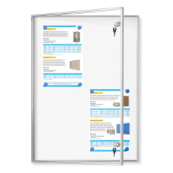 GMR-M 80x120cm Magnetyczna Gablota jednodrzwiowa otwierana